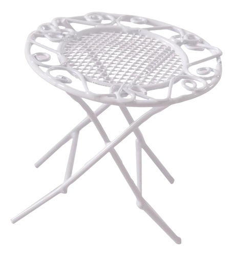 Juego De Mesa De Jardín De Hadas Para Casa De Mesa Blanca