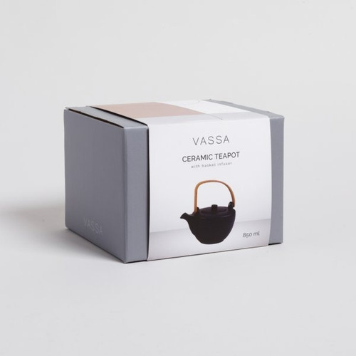 Tetera Cala 850ml Ideal Para Regalar Negro