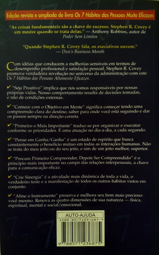 Os 7 Hábitos Das Pessoas Altamente Eficazes Stephen R. Covey