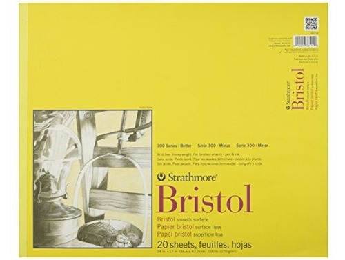 Cuaderno De Dibujo Strathmore Bristol Serie 300 35.6x43.2 Cm