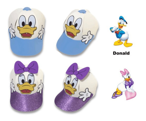  Gorros Pato Donald Y Daisy Cotillón Cumpleaños 