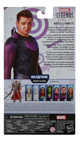 Figura De Acción Hasbro Marvel Legends Series Hawkeye 15cm