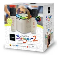 Comprar Parlante Mlab Karaoke Infantil 2 Microfonos Color Blanco