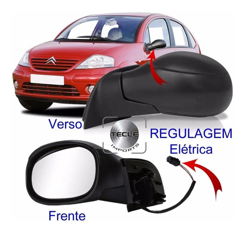 Espejo Citroen C3 2003 2004 2005 2006 2007 Electrico Orig 