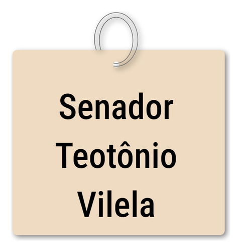 Chaveiro Senador Teotônio Vilela Mdf Recordação C/ Argola