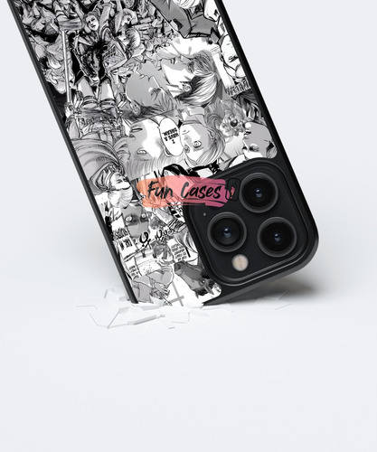 Funda Attack On Titan Erwin Smith Legion De Reconocimiento Negro Iphone 11 Pro Max