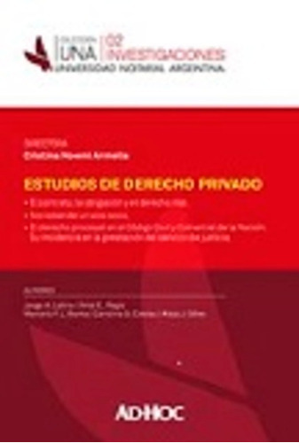 Estudios de derecho privado - 02, de ARMELLA, Cristina N.. Editorial Ad-Hoc, tapa blanda en español, 2019