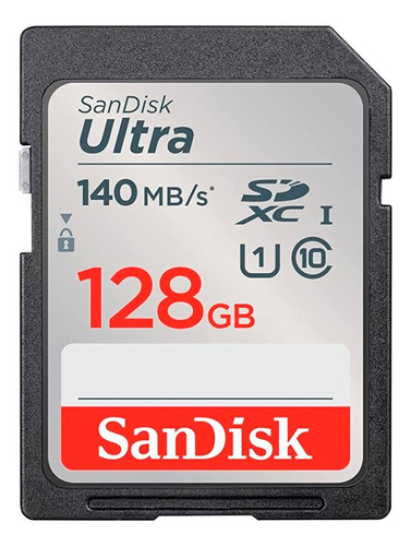 Memoria Sandisk Ultra 128gb Sdxc Uhs-i 140 Mb/s Full Hd 