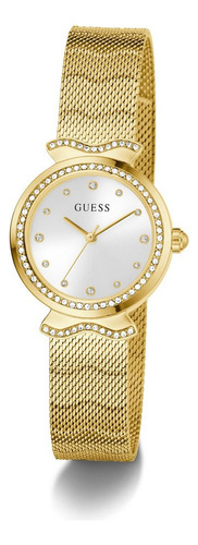 Reloj Guess Mujer Dorado Acero Inoxidable Mermaid Fondo Plateado