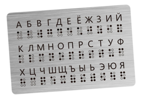 Tablero Del Alfabeto Braille Tablero Del Alfabeto Braille