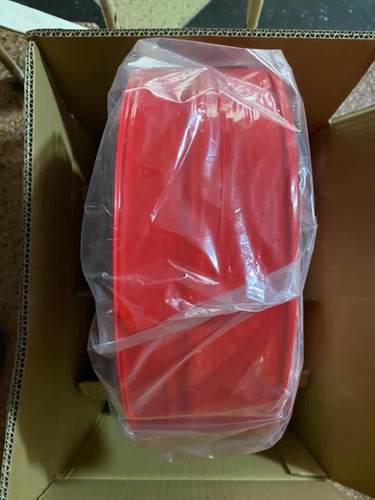 Imagen 2 de 5 de Fundas Para Embutir Mortadela, Jamón Arepero Cal. 65 Roja