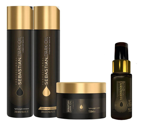 Wella Sebastian Dark Oil Kit Sh+cond250ml+másc150ml+óleo30ml