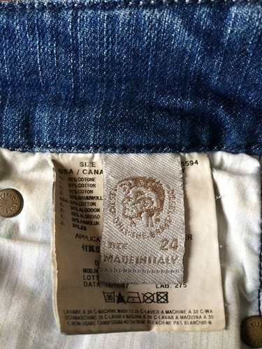 Diesel Calça Jeans Feminina 34 Importada Original Única Azul