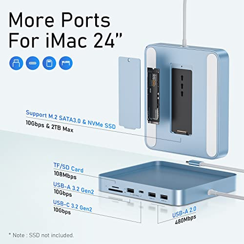 Hub Usb C Para iMac De 24 Pulgadas 2021, Adaptador De Hub Us