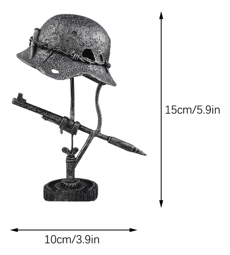 Lámpara De Mesa L War Lamp Hecha Con Casco De Soldado A De L
