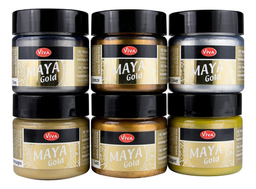 Viva Decor Maya Gold Set (glamour, 6 X 1,52 Onzas Lquidas) J