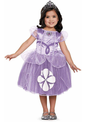 Disfraz Para Niña Princesa Sofia Tutu Talla 2 Halloween
