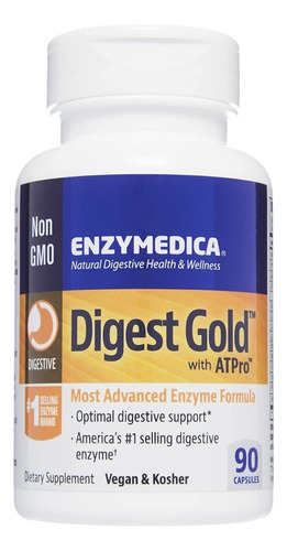 Enzimas Digestivas Digest Gold + Atpro Enzymedica 90 Cap