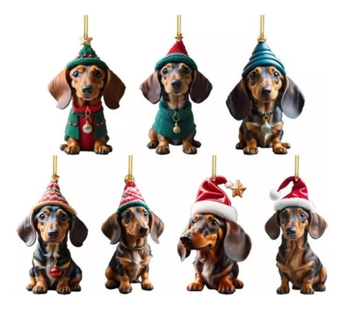Fe 7 Adornos Navideños For Halloween Con Forma De Perro
