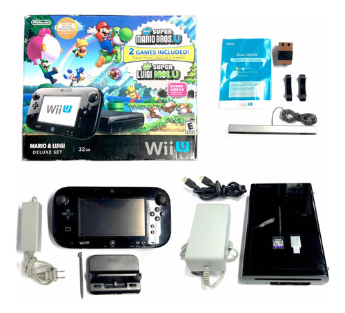 Nintendo Wiiu Deluxe Completa Con Juegos, 220v Y Accesorios