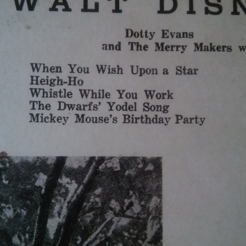 Vinilo Walt Disney Las Canciones Mickey Dumbo 3 Cerditos Mas (Usado)