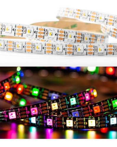 Imagen 3 de 9 de Cinta Led Rgbw 5m Ip30 Sk6812 60 Leds/m 5vdc