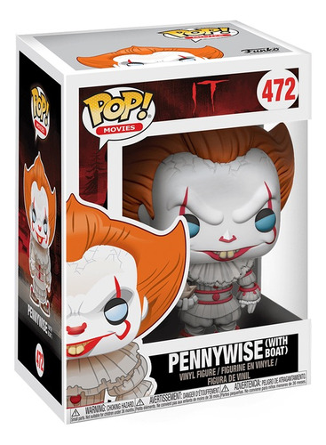 Funko Pop! Movies #472 - It: Pennywise (with Boat)