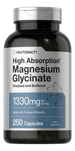 Glicinato De Magnesio 1330 Mg 250 Cápsulas