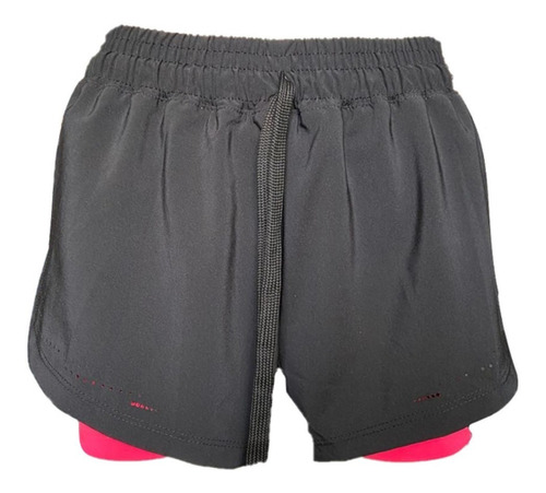 Short Deportivo Mujer Malik Laser Con Calza Varios Colores