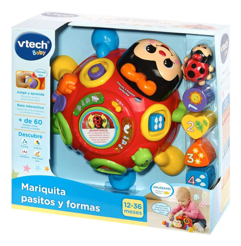 Mariquita Pasitos Y Formas Encastre Y Arrastre Musical Vtech