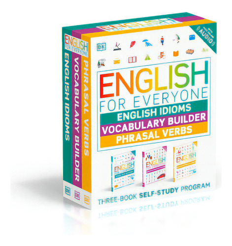 English For Everyone English Idioms, Vocabulary Builder, Phrasal Verbs 3 Book Box Set, De Dk. Editorial Dk Pub, Tapa Blanda En Inglés