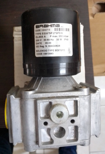 Electrovalvula Selenoide Para Gas Brahma, Conexion 1 =30mm