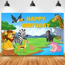 Comprar Decoración De Fiesta De Safari Con Animales Salvajes Tropica