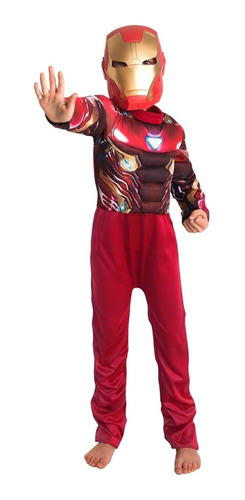 Disfraz Licencia Iron Man Niño Con Mascara