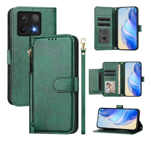 Funda Multifuncional Para Xiaomi 14t Pro/poco F6, Con Correa