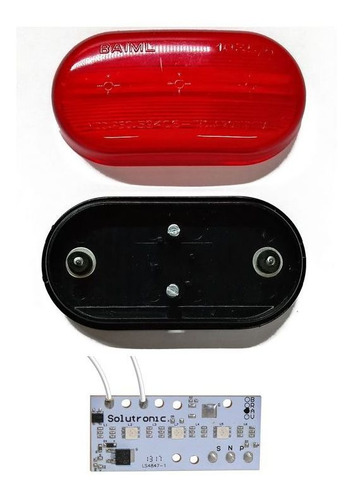 Imagen 4 de 6 de Plaqueta Electronica 3 Led Posicion Bai1035 Ap400/30 Roja 1p