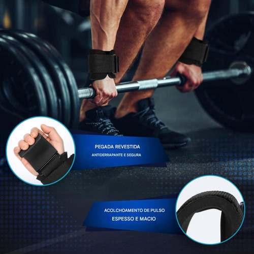 Straps Gancho Gancho De Pulso Para Treinamento Físico Um Par