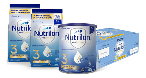 Pack Nutrilon Profutura 3 Lata + 2 Pouch 1,2kg + 24 Bricks