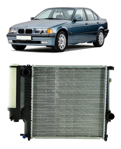 Radiador Bmw Serie 3 18i 1990 A 1998 C/ Ar Automatico Manual