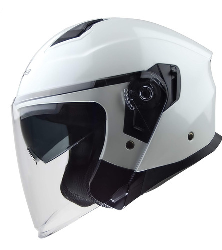 Casco De Moto Unisex Con Cara Abierta Para Adulto