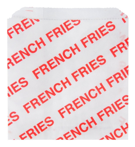 Bolsa De Papel Antigrasa Papas Fritas Regular (100 Und)