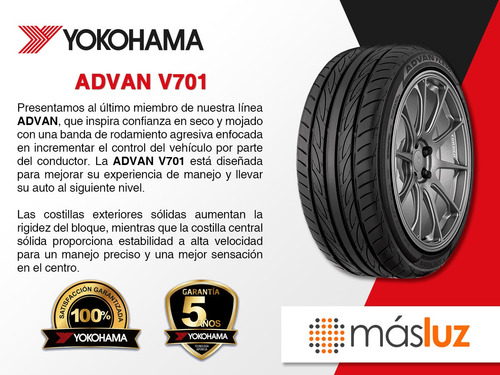 Par Llantas Advan V701 Yokohama 205/50r16 87v