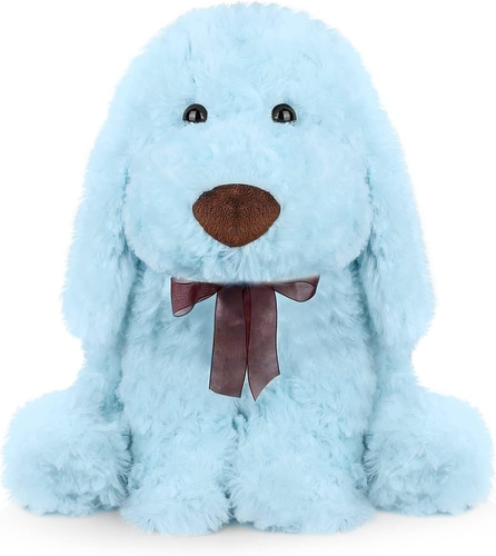 Weigedu Cachorro De Caniche Peludo, Juguetes De Peluche Azul