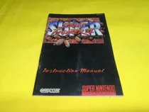 Comprar Manual *original* Super Street Fighter 2 Snes Super Nintendo