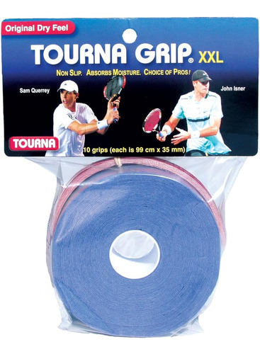 Tourna Grip, Xxl, Agarre De Tenis Dry Feel (paquete De 10)