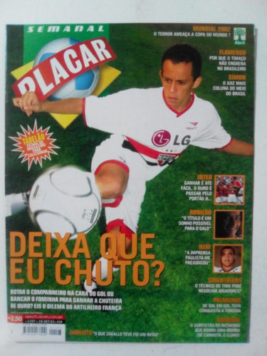 Revista Placar 1197 São Paulo Botafogo Palmeiras Bahia  2001