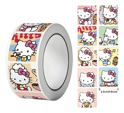 500 Stickers Sanrio Estampas Hello Kitty Pegatina 9 Diseños