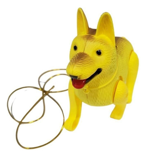Cachorrinho Amarelo Anda Late Cordinha Para Segurar A Pilha