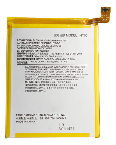 Bateria Para Motorola Moto Edge 20 Lite / Nt50