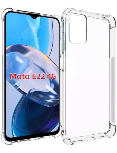 Funda Para Motorola E22 E22i Anti Golpes + Vidrio Templado 